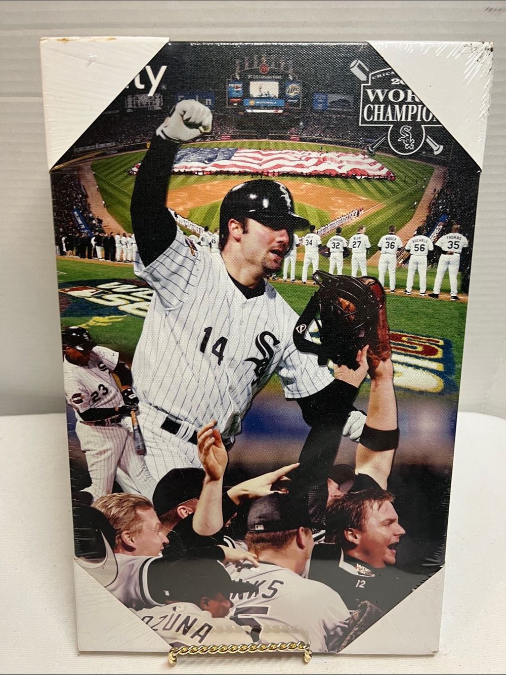 Chicago White Sox 2005 World Series Celebration Wall Art - Black & White